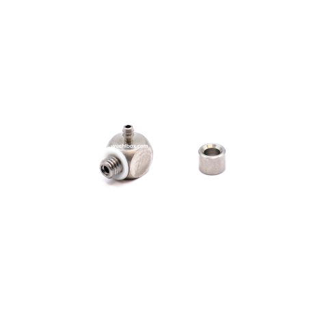 Plug nipple 90° M3 thread, 1 mm nipple