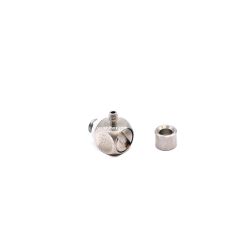 Plug nipple 90° M3 thread, 1 mm nipple