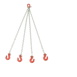Chain Sling with Load Hooks, 4-Strand