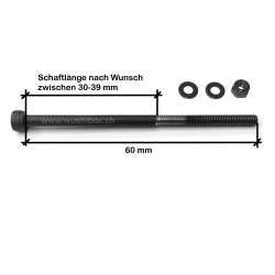 M3 Schraube mit Schaftlänge nach Wunsch für Anbaugeräte Huina 580