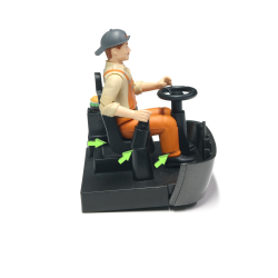 Bauarbeiter Kevin mit gekürzten Beinen und Zubehör 60020