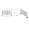 Construction fence 10 pieces of metal
