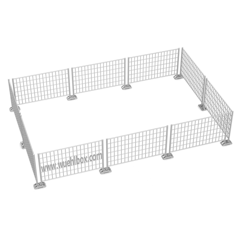 Bauzaun 10 Stück Metall