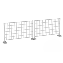 Bauzaun 10 Stück Metall