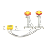 GPS-Antennenpaar Kabolite 970 Typ C