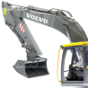 Quick hitch Volvo EC160E with magnet and lock