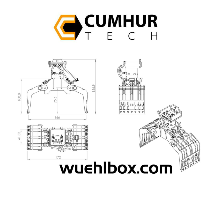 Sortiergreifer hydraulisch 1/14.5 mit Likufix