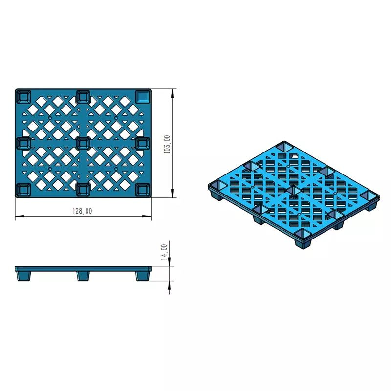 Plastic pallet big 103mm x 128mm x 14mm