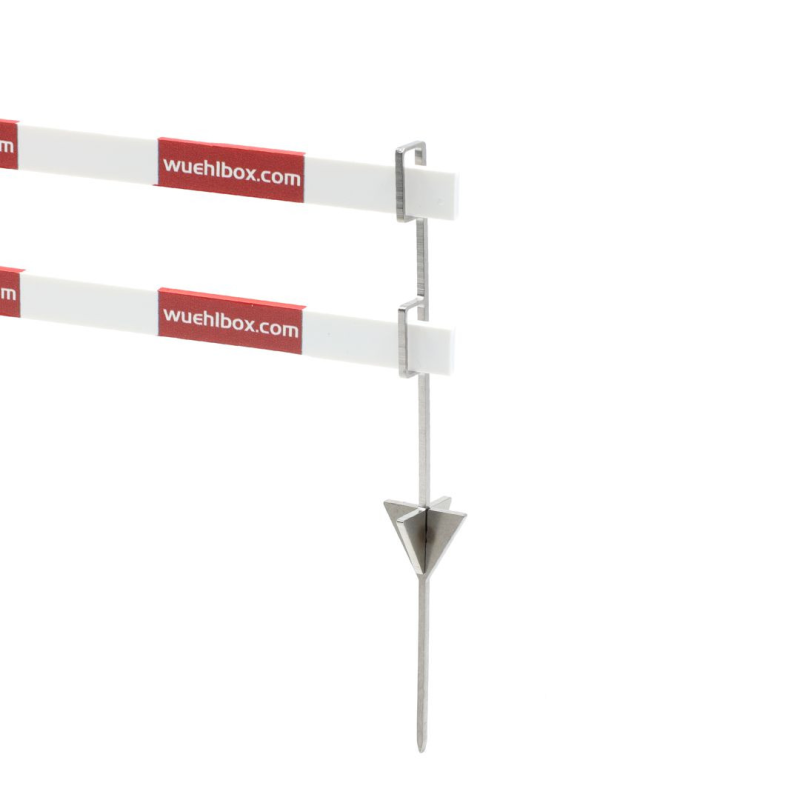 Absperrung 5m 1:14 (35,7cm) mit Bodenanker (ohne Werbung)