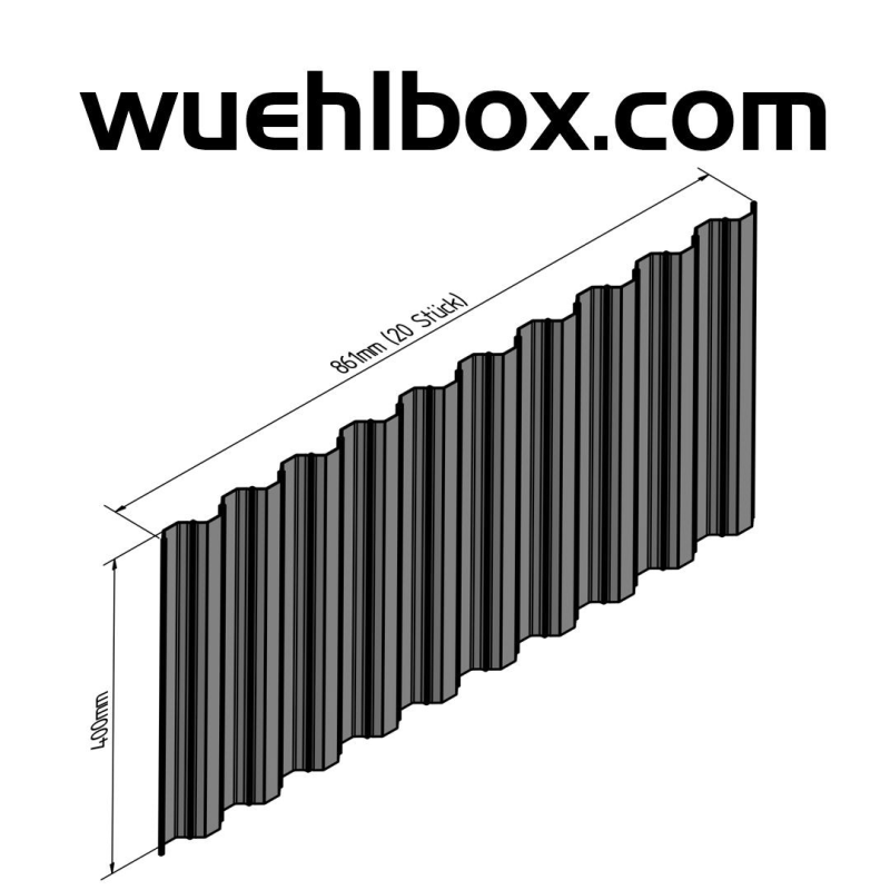 Sheet piling aluminum with lock 1:14