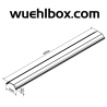 Sheet piling aluminum with lock 1:14