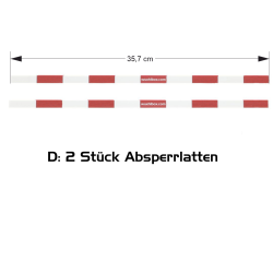 Barrier 5m 1:14 (35,7cm) with ground anchor