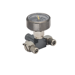 Hydraulik Druckbegrenzungsventil mit Überlauf und Manometer