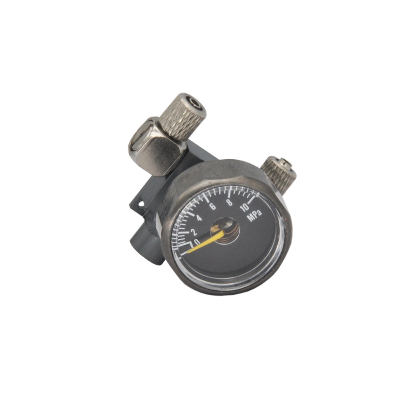 Hydraulik Druckbegrenzungsventil mit Überlauf und Manometer