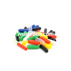 Colored rubber caps for toggle switches