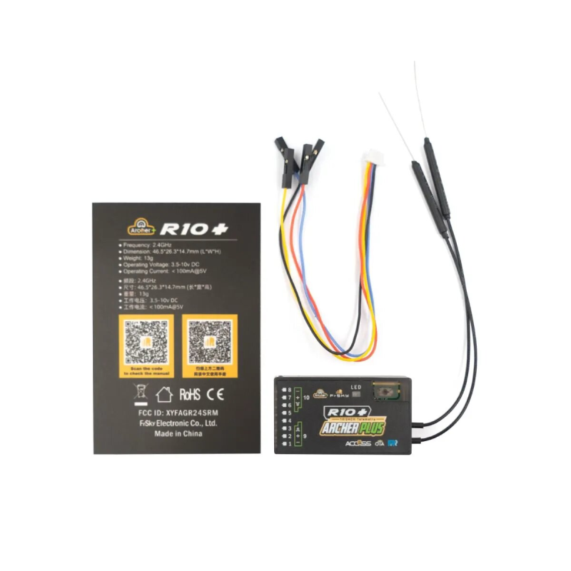 FrSky ARCHER PLUS R10+ Empfänger mit ACCESS & ACCST D16 modes