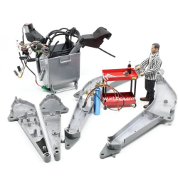 Metal tool trolley
