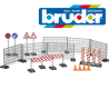 Bruder Baustellenset Zäune, Schilder und Pilonen 62007