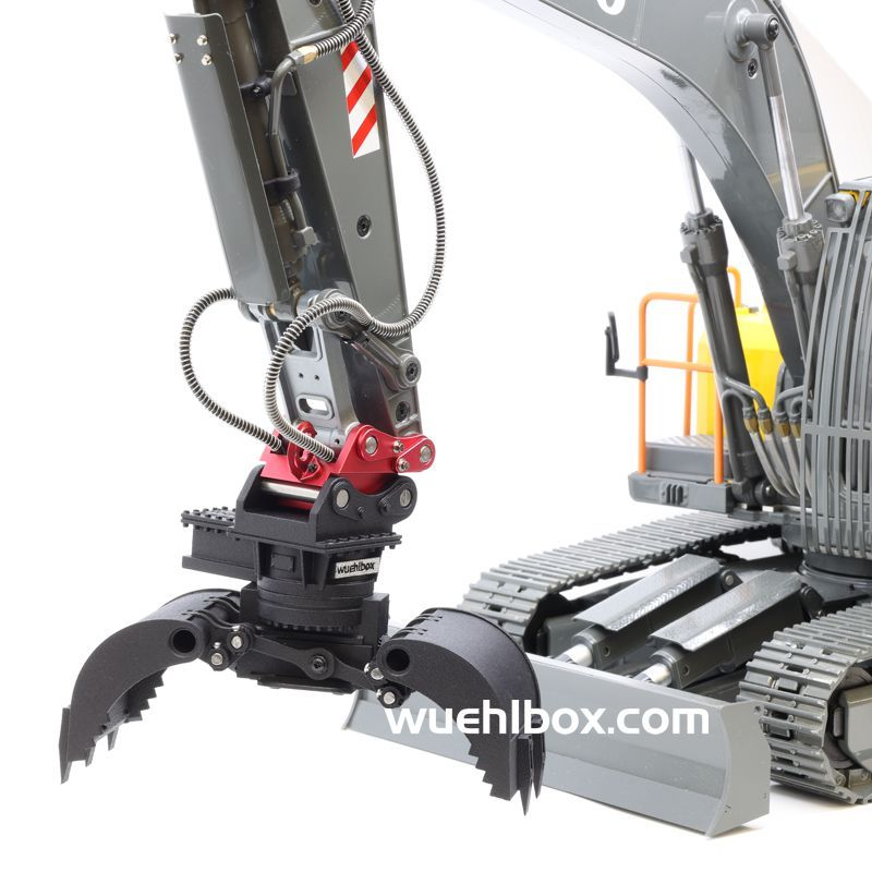 Sortiergreifer mit Electric Quick, endlos drehbar, Volvo EC160E