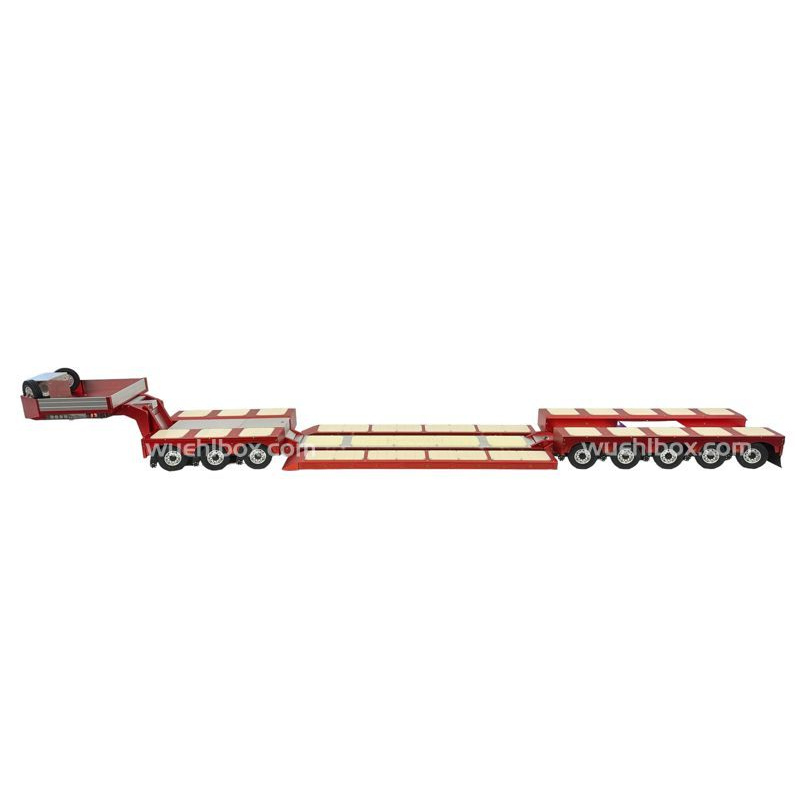 Hydraulischer 8-Achs Tiefbettauflieger mit Pendelachse 1:14