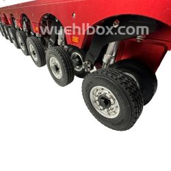 Hydraulic 8-axle low bed trailer with swing axle 1:14