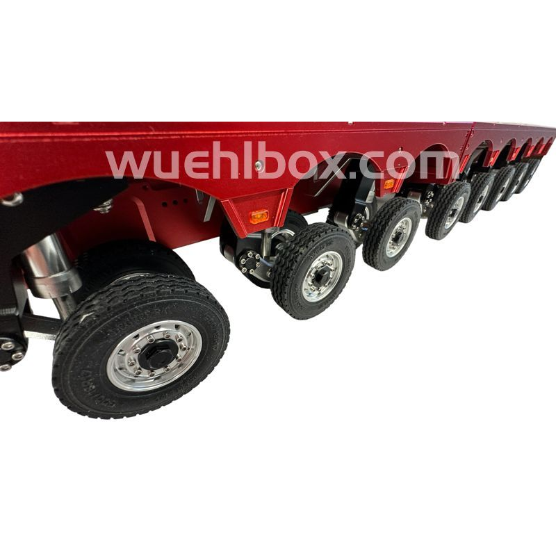 Hydraulic 8-axle low bed trailer with swing axle 1:14