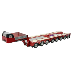 Hydraulic 8-axle low bed trailer with swing axle 1:14