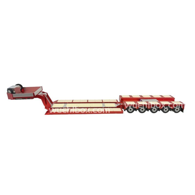Hydraulischer 8-Achs Tiefbettauflieger mit Pendelachse 1:14