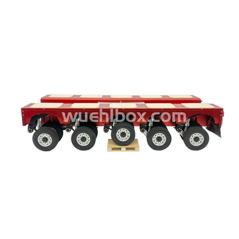 Hydraulic 8-axle low bed trailer with swing axle 1:14