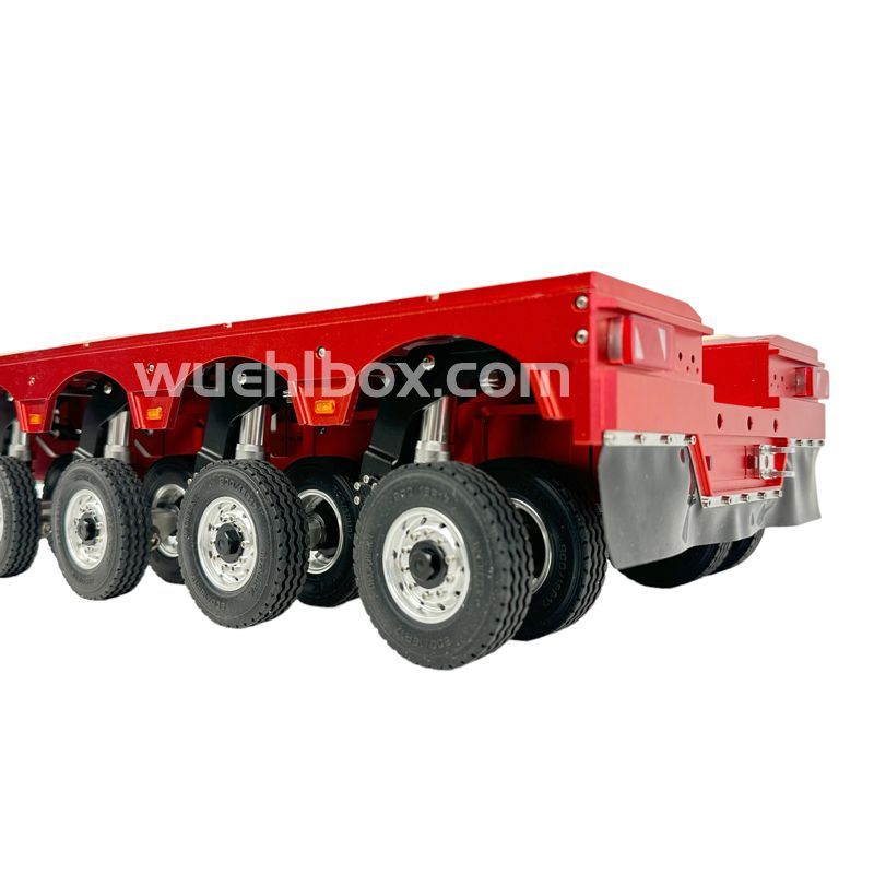 Hydraulic 8-axle low bed trailer with swing axle 1:14