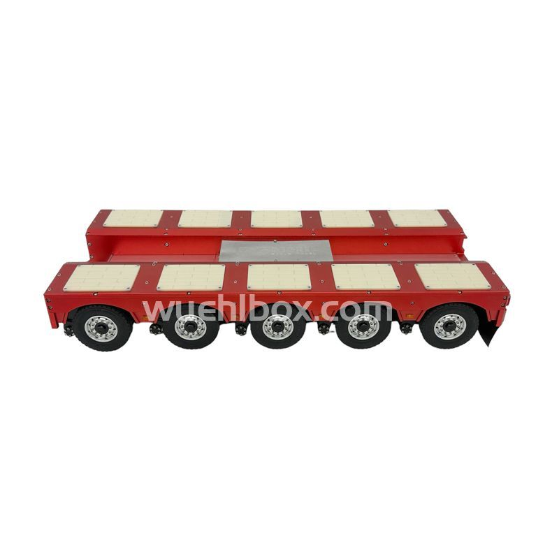 Hydraulic 8-axle low bed trailer with swing axle 1:14