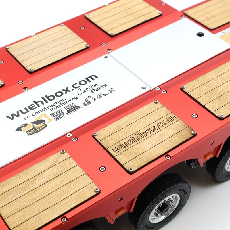 Hydraulic 8-axle low bed trailer with swing axle 1:14