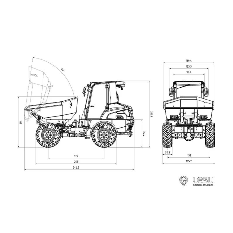 RC Mini-Dumper Lesu 6MDX RTR