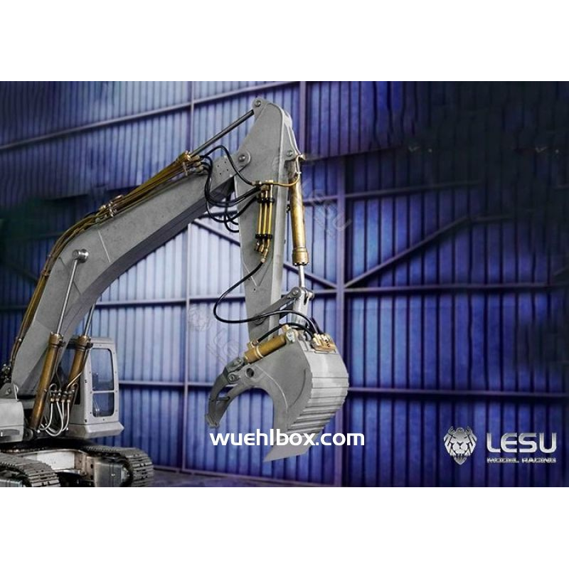 RC Bagger Lesu Hydraulischer Greiflöffel 1:14