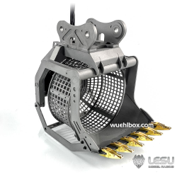 RC Bagger Lesu Hydraulischer Rotations Sieblöffel 1:14