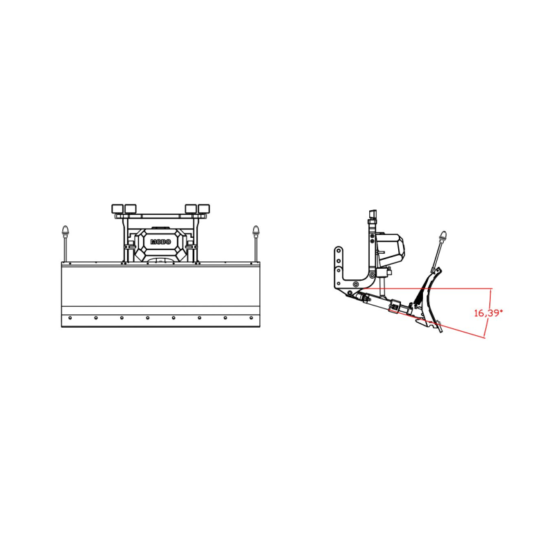 Schneepflug hydraulisch 1/14