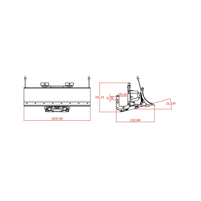 Snow plow hydraulic 1/14