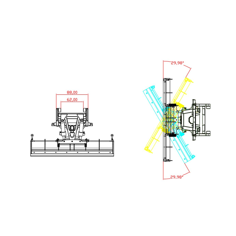 Schneepflug hydraulisch 1/14