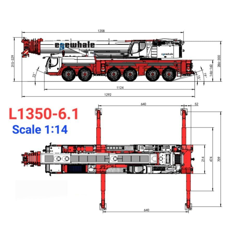 RC Mobilkran LTM1350-6.1 1/14