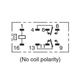 Changeover relay 2 form C