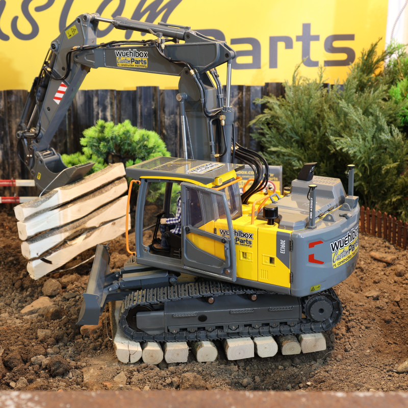 Excavator mattresses made of 4 planks tied together, raw sawn