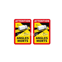Aufkleber Warnschild "Toter Winkel" 1:14