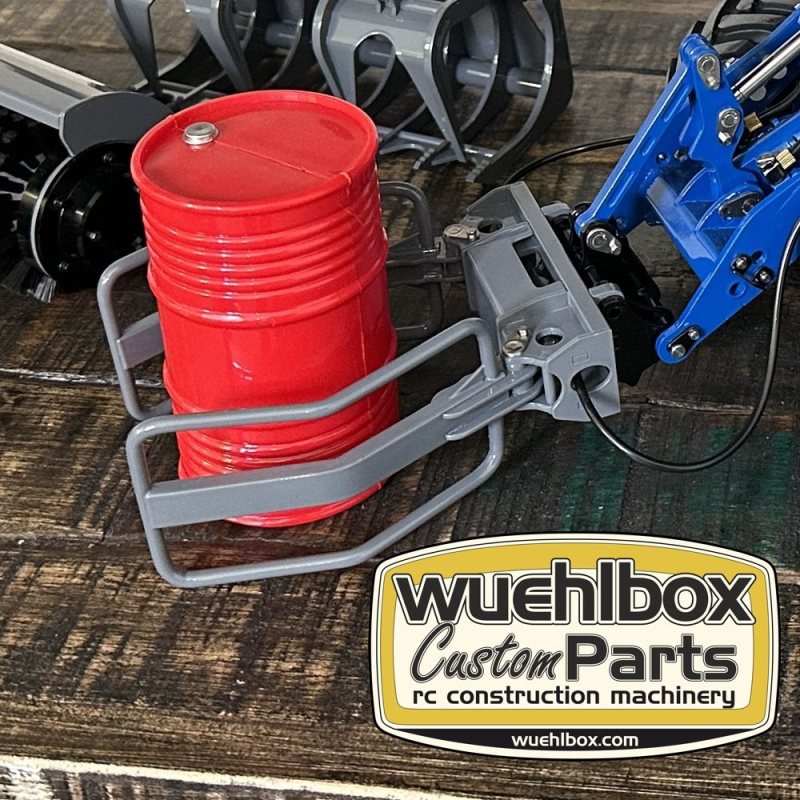 Lesu bale gripper for skid steer loaders and wheel loaders 1:14