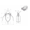 Lesu bale gripper for skid steer loaders and wheel loaders 1:14
