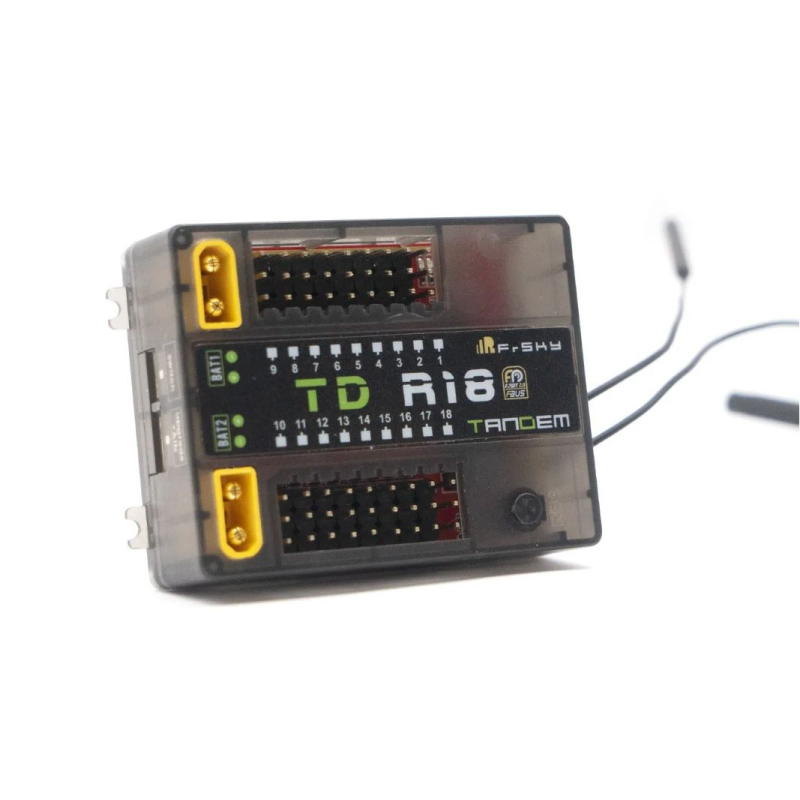FrSky 2.4G 900M Tandem Dual-Band Receiver TD R18 Receiver with 18CH Ports