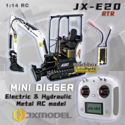RC hydraulic mini excavator JX E20 V2