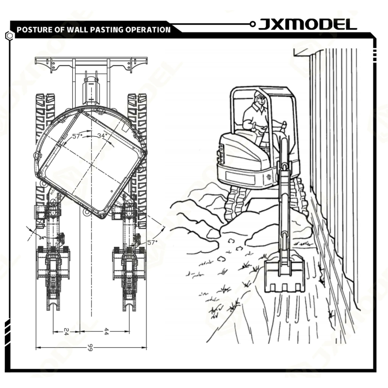 RC hydraulic mini excavator JX E20 V2