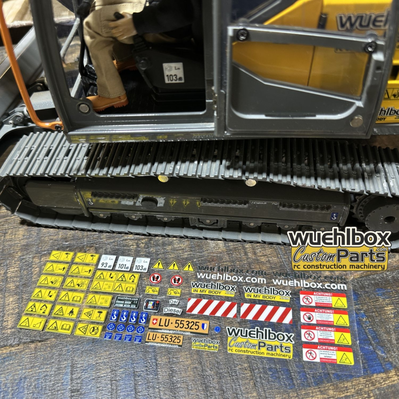 Decal set excavator A 1:14