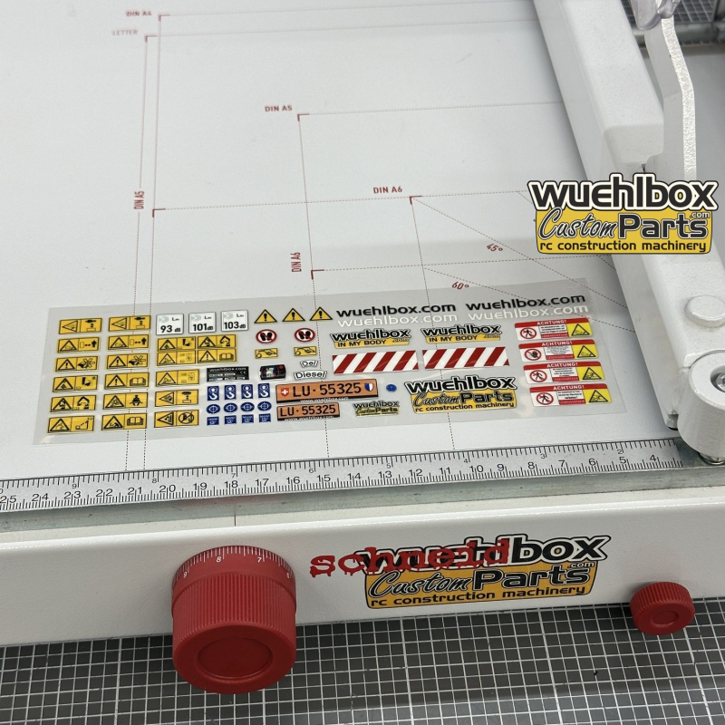 Decal set excavator A 1:14