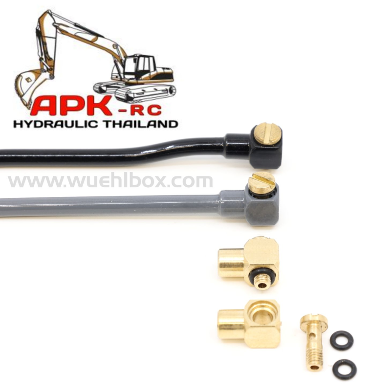 Messing Hydraulik Leitung, passend für die APK Einlötnippel